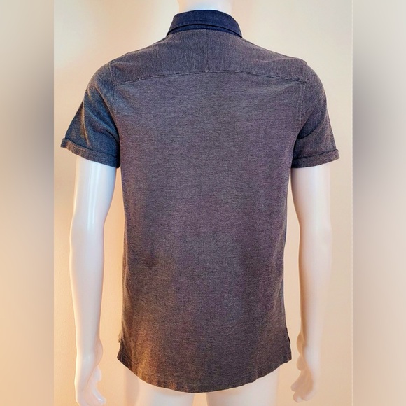 Tommy Hilfiger Light Blue Gray Buttoned Polo Shirt Short Sleeves New - Picture 8 of 12